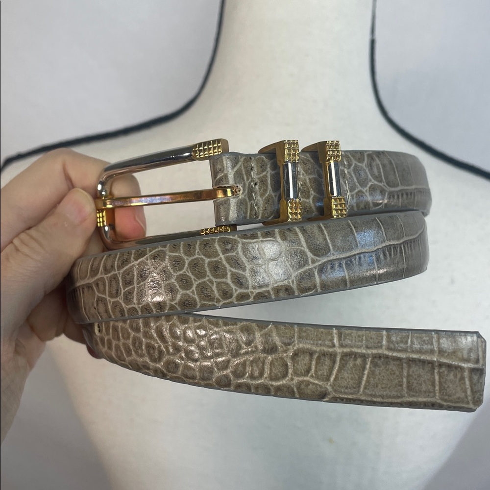 Carlisle leather genuine Gold and Silver belt Accessory new - Picture 3 of 15